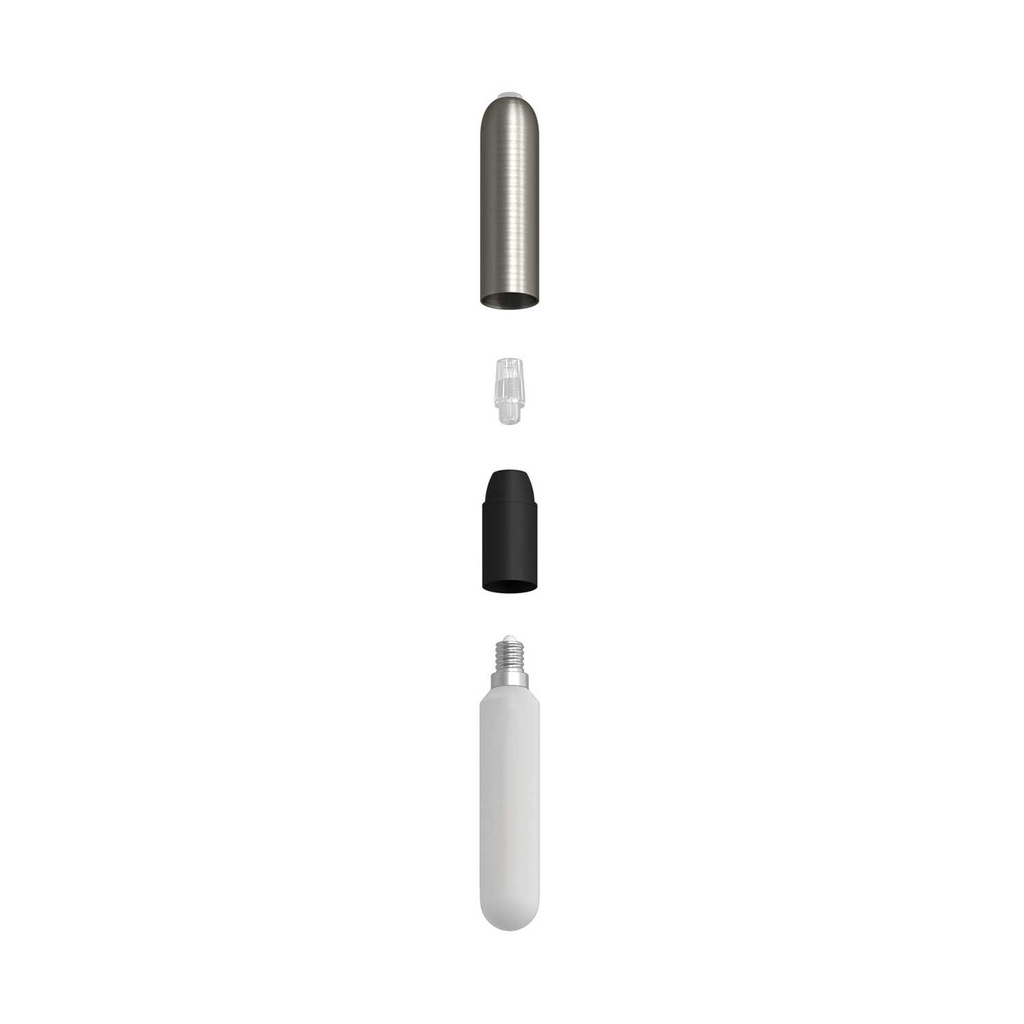 3-drop suspension with P-Light and Rose-One 200mm – Without bulb, Black – photo 6