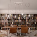 Multiple pendant lamp with 6 falls with ceramic finishes – Without bulb, White – photo 3