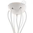 Multiple pendant lamp with 6 falls with ceramic finishes – Without bulb, White – photo 6