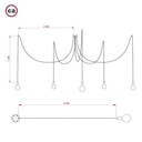 SPIDER - Suspension multiple à 5 descentes – Sans ampoule, Blanc – photo 6