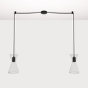 Double-Drop Pendant Lamp Ghost Doppio Cono – Black – photo 3
