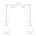 Double-Drop Pendant Lamp Ghost Doppio Cono – Black – photo 6