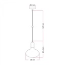 Pendant Lamp with Ellipse Porcelain-Effect LED Bulb – Brushed titanium – photo 6