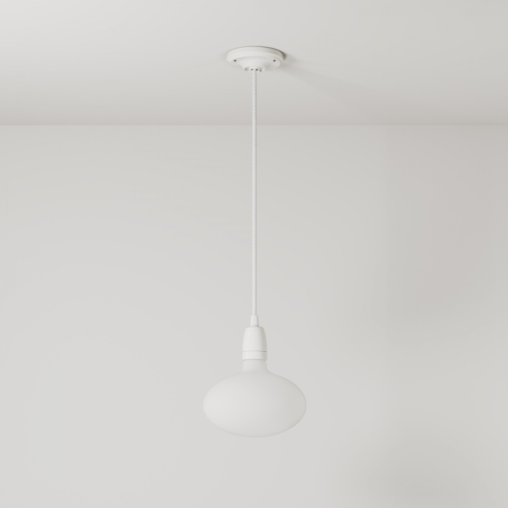 Pendant Lamp with Porcelain Finish – White – photo 3
