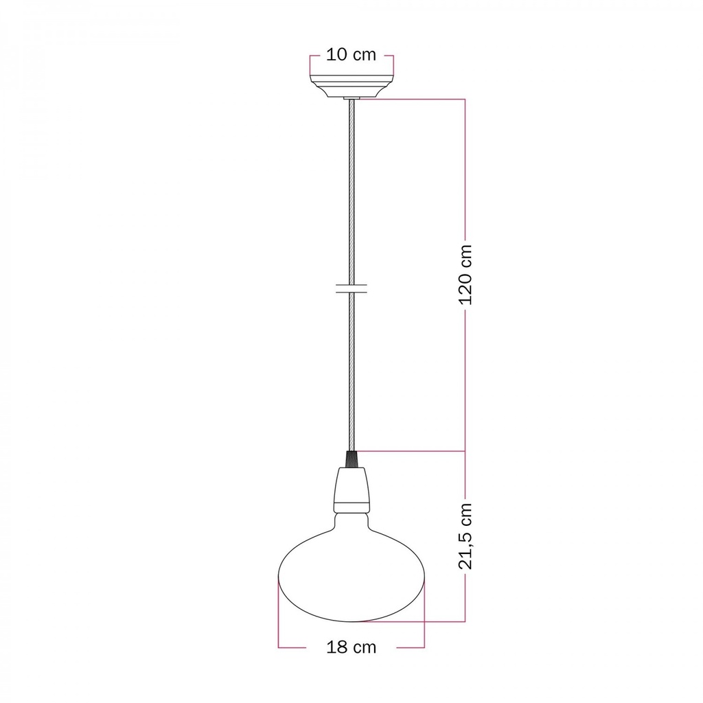Pendant Lamp with Porcelain Finish – White – photo 6