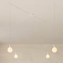 Spider Suspension à 4 lumières – Sans ampoule, Blanc – photo 3