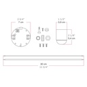 Kit électronique pour lampes à batterie 5V USB-C avec douille E27 lisse – Blanc – photo 7
