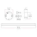 Kit électronique pour lampes à batterie 5V USB-C avec douille E14 lisse – Blanc – photo 7