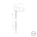 Applique e plafoniera Spostaluce snodo orientabile in metallo – Senza lampadina, Bianco, EU – foto 4