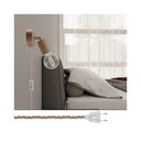 Applique e plafoniera Spostaluce snodo orientabile in legno – Senza lampadina, Neutro titanio satinato, EU – foto 2