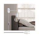 Lampe Spostaluce en métal avec extension courbe – Sans ampoule, Blanc, UE – photo 2