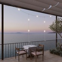 Guirlande lumineuse d'extérieur en grille à 7 lumières IP67 Marina GRID – Blanc sable, UE – photo 2