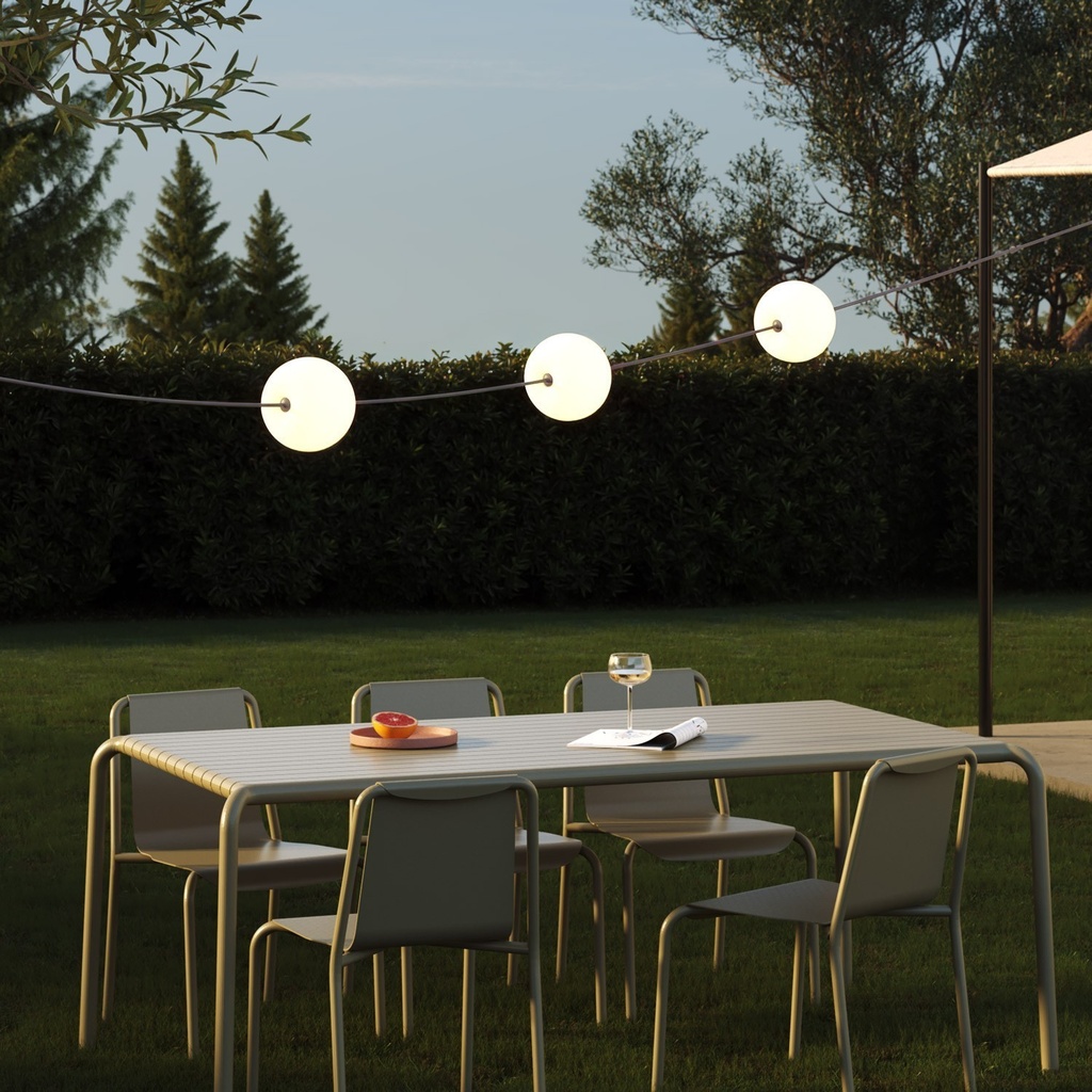 Catena luminosa 3 punti luce da esterno IP67 Marina3 Cherry 1