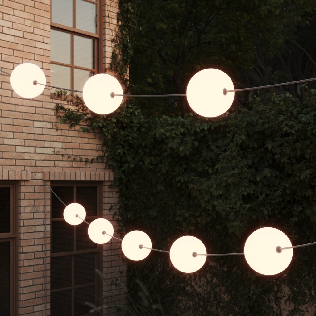 Catena luminosa 12 punti luce IP67 Marina12 Cherry – Grigio, EU – foto 3