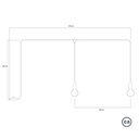 F-Snake Modulair tragbare Outdoor-Leuchte IP65 mit 2 Lichtern – Ohne Leuchtmittel, Wiesengrün – Foto 5