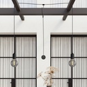 Suspension d'extérieur IP65 T-Snake Modulair à 2 lumières – Sans ampoule, Noir – photo 3