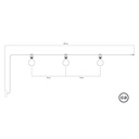 Guirlande lumineuse d'extérieur Modulair IP65 avec 3 lumières et rosace – Blanc – photo 5