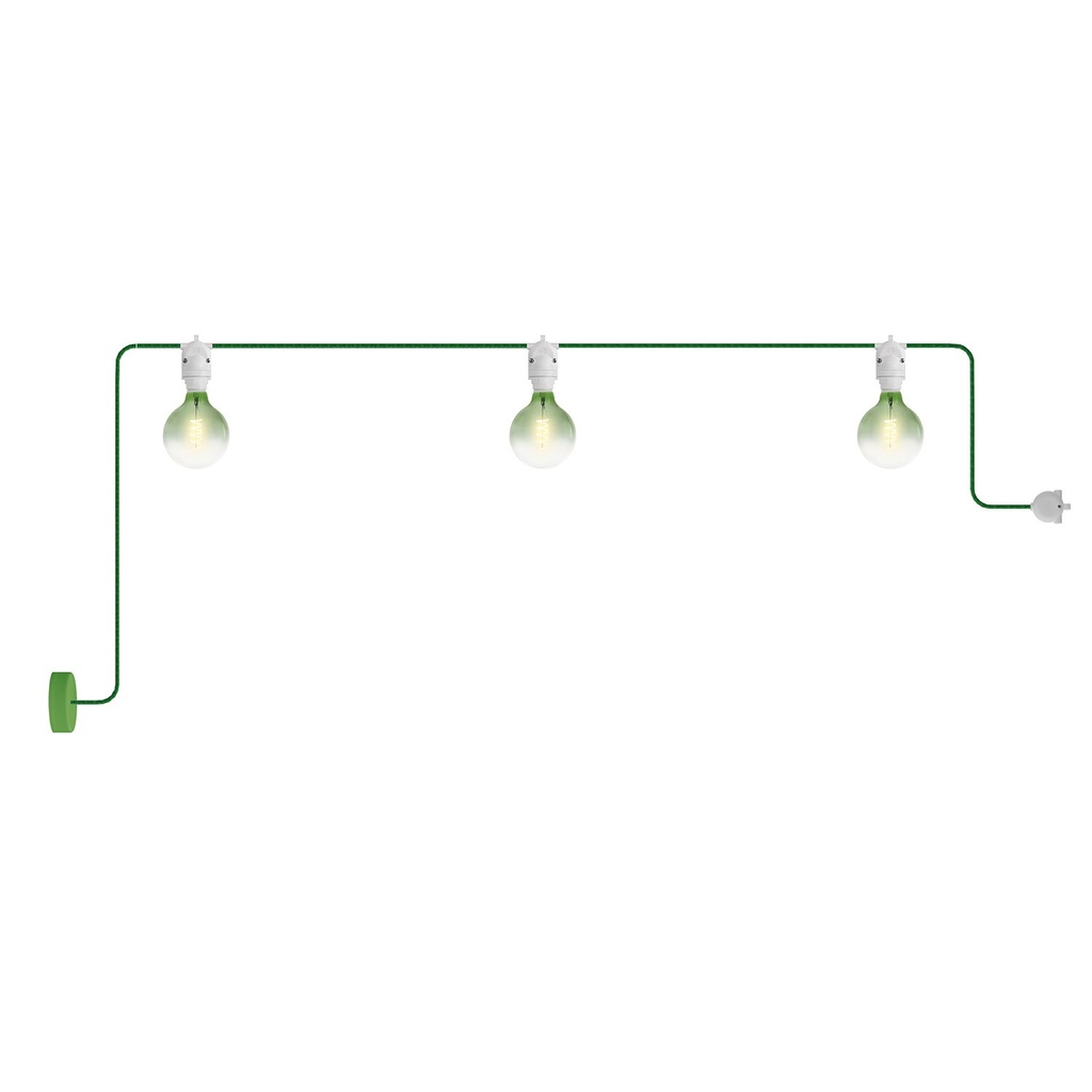 Guirlande lumineuse d'extérieur Modulair IP65 avec 3 lumières et rosace – Blanc – photo 6