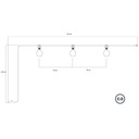 Portable outdoor 3-light IP65 string light Modulair – White – photo 5