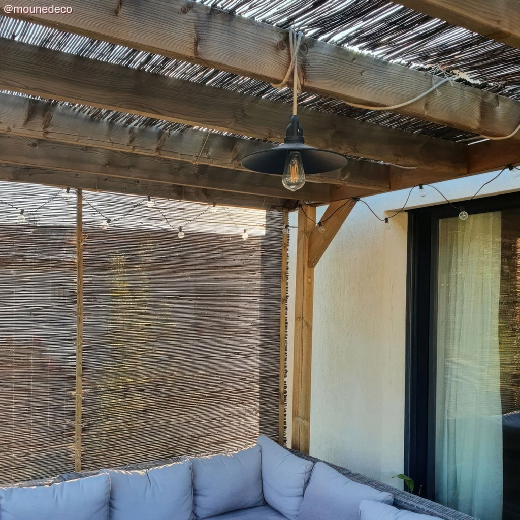 Tragbare Außenleuchte Snake Modulair mit Swing-Schirm und 5 m Kabel – Ohne Leuchtmittel – Foto 5