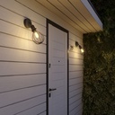 Applique Fermaluce Modulair con paralume Drop snodo e portalampada IP65 – Senza lampadina, Nero – foto 2