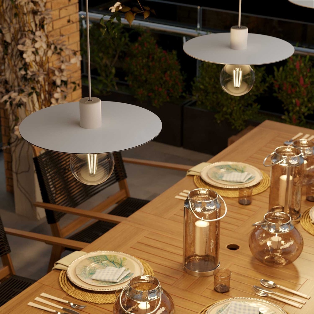 Sospensione Modulair ELEGANT IP65 con 5 m cavo tessile e par 1