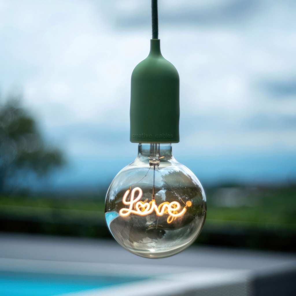 Modulair PASTEL Lampada a sospensione per esterni con cavo 1,5 mt e componenti in silicone IP65 – Senza lampadina, Verde prato – foto 4