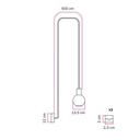 Modulair IP65 outdoor pendant lamp with unbreakable Unbreak-a-Ball shade – Without bulb, White – photo 5