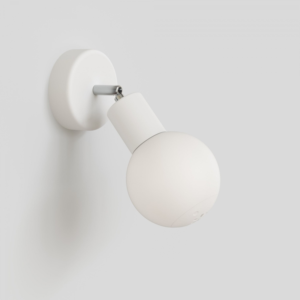 Applique d'extérieur Modulair IP65 avec articulation et abat-jour sphérique – Sans ampoule, Blanc – photo 4