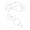 Applique d'extérieur Modulair IP65 avec articulation et abat-jour sphérique – Sans ampoule, Blanc – photo 7
