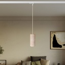 Track pendant lamp with textile cable and Tub-E27 – Without bulb, Powergear – photo 2