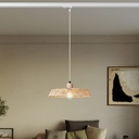 Lampe sur rail avec abat-jour en raphia Moorea – Sans ampoule, Powergear – photo 2