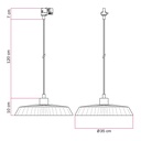 Lampe sur rail avec abat-jour en raphia Moorea – Sans ampoule, Powergear – photo 6