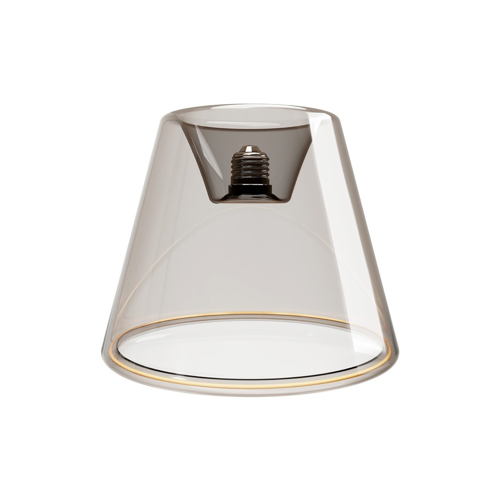 Pendelleuchte für Schienensystem mit Cone Ghost-Lampe smoky – Weiß, Powergear – Foto 5