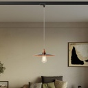 Track pendant lamp with ceramic Piatto lampshade – Without bulb, Black, Powergear – photo 2