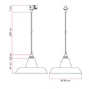 Lampada a sospensione a binario con paralume Industriale – Senza lampadina, Nero, Powergear – foto 6