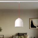 Track pendant with Campana M ceramic shade – Without bulb, Glossy white, Powergear – photo 2