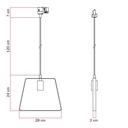 Suspension pour rail avec abat-jour Duedì Base – Sans ampoule, Blanc, Powergear – photo 6