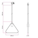 Suspension sur rail avec abat-jour Duedì Apex – Sans ampoule, Blanc, Powergear – photo 6