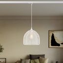 Suspension avec abat-jour cage Ghostbell XL pour rails – Sans ampoule, Blanc, Powergear – photo 2