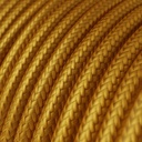 Cavo elettrico tessile RM rotondo lucido 2x0.75mm / 3x0.75mm – oro, 2x0,75 mm² – foto 2