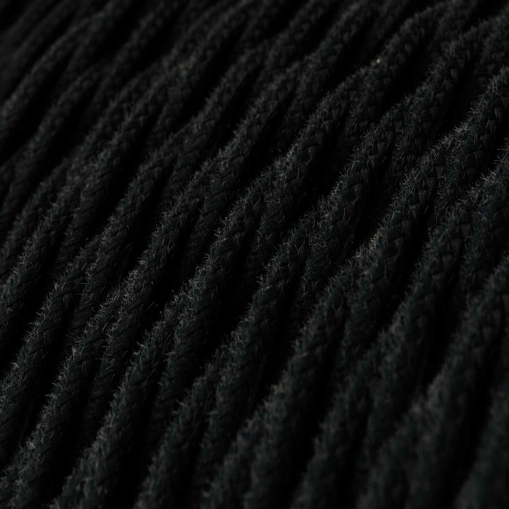 Cavo elettrico tessile in cotone trecciato TC 2x0.75mm / 3x0 1