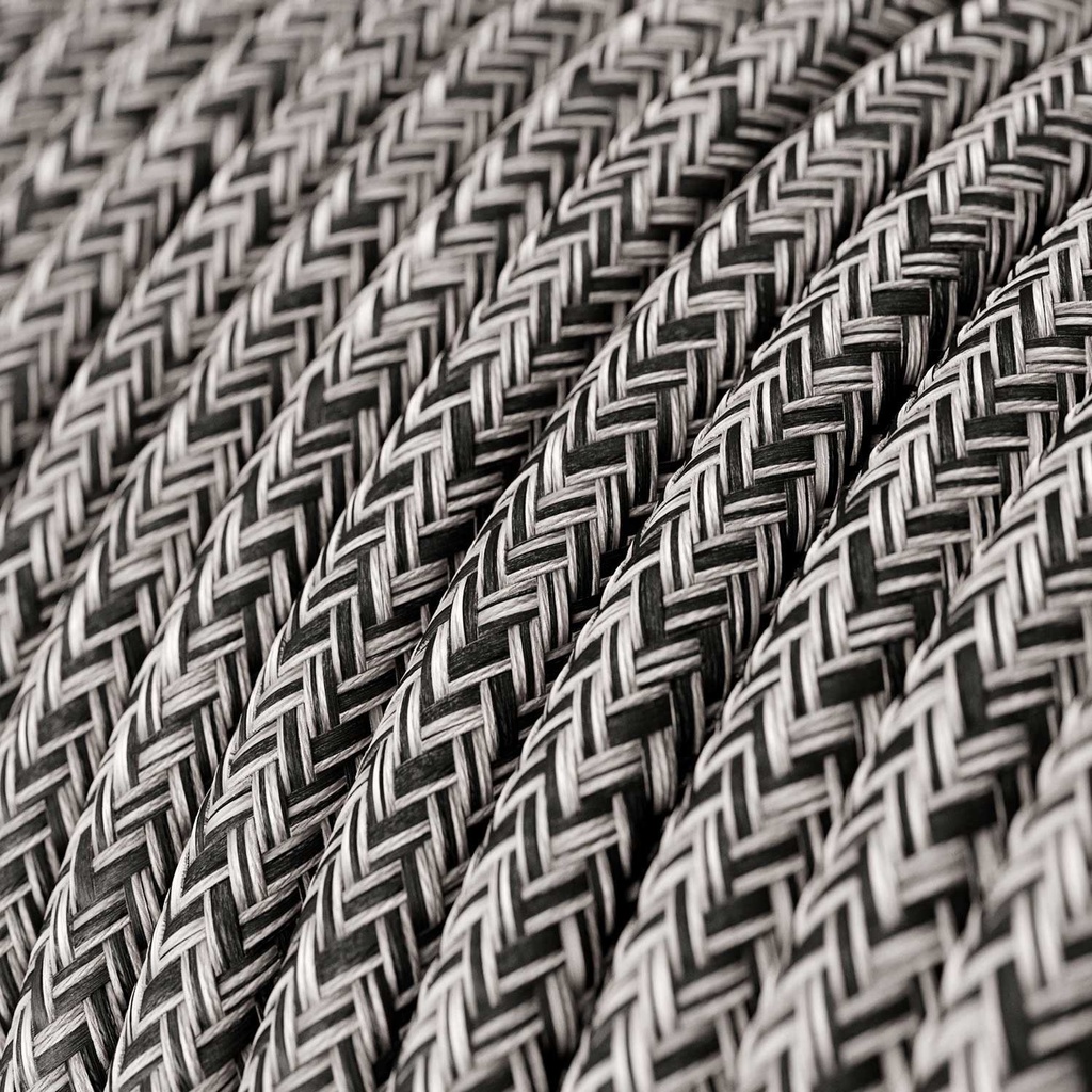 Cavo elettrico tessile RS rotondo Tweed glitterato 2x0.75mm  1
