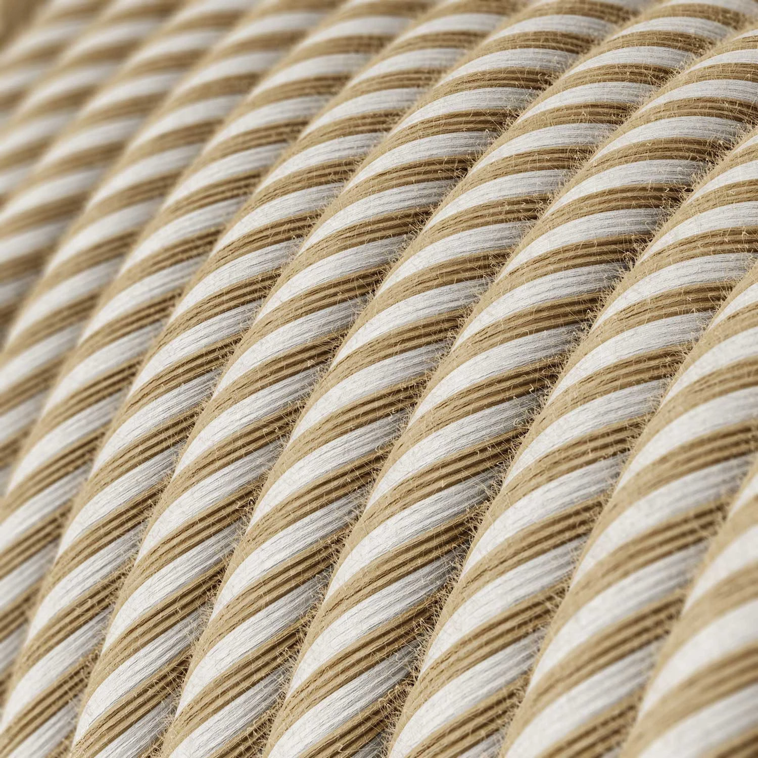 ERN Vertigo round jute and cotton textile electric cable 2x0.75mm / 3x0.75mm – 2x0.75 mm² – photo 2