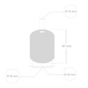Ceramic E27 lamp holder kit – White – photo 4