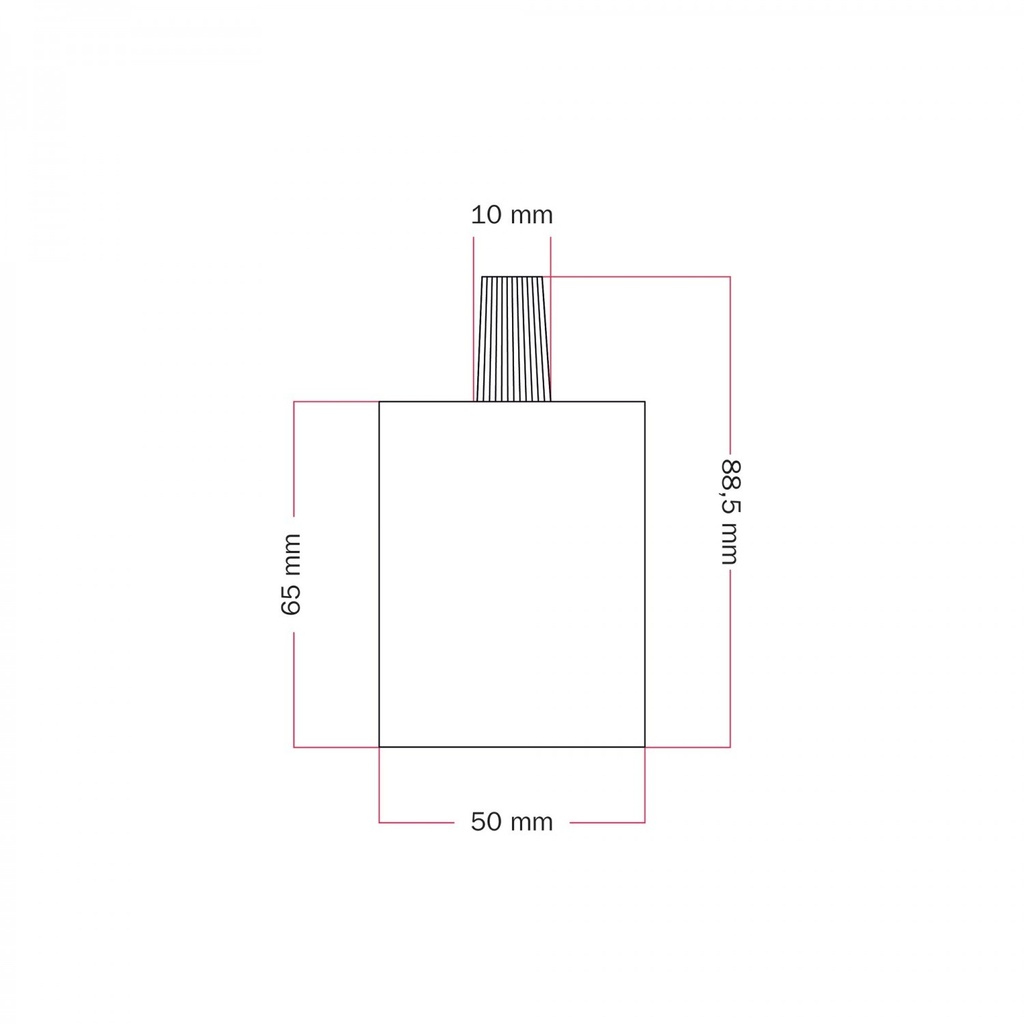 Wooden E27 lamp holder kit – White – photo 3