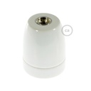 Porcelain E27 lamp holder kit – white – photo 3