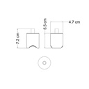 Kit portalampada esse14 per lampade a sospensione con attacco S14d – Bianco – foto 4