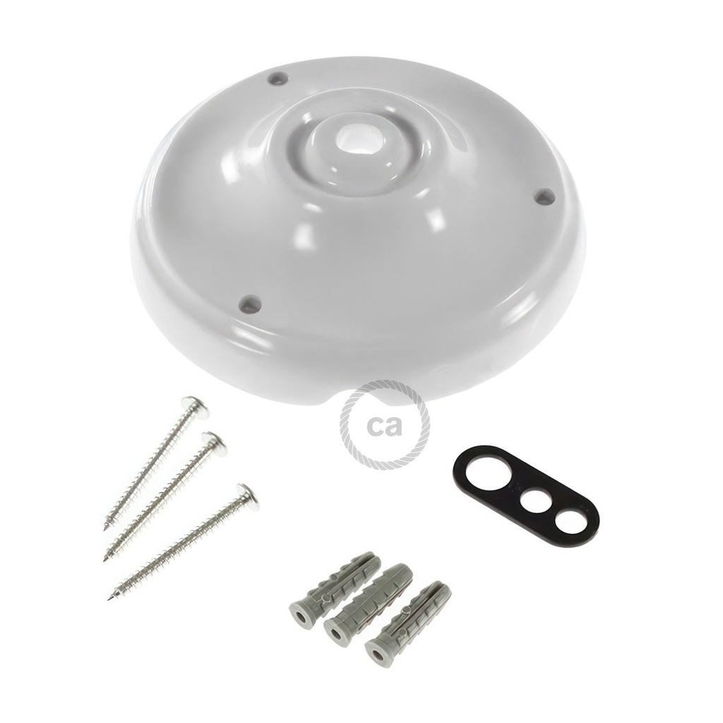 Porcelain ceiling rose kit – White – photo 4