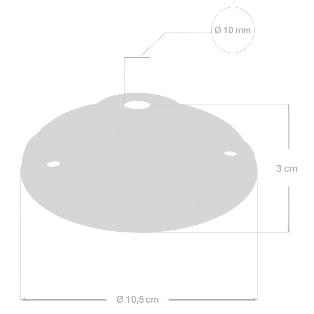 Porcelain ceiling rose kit – White – photo 5